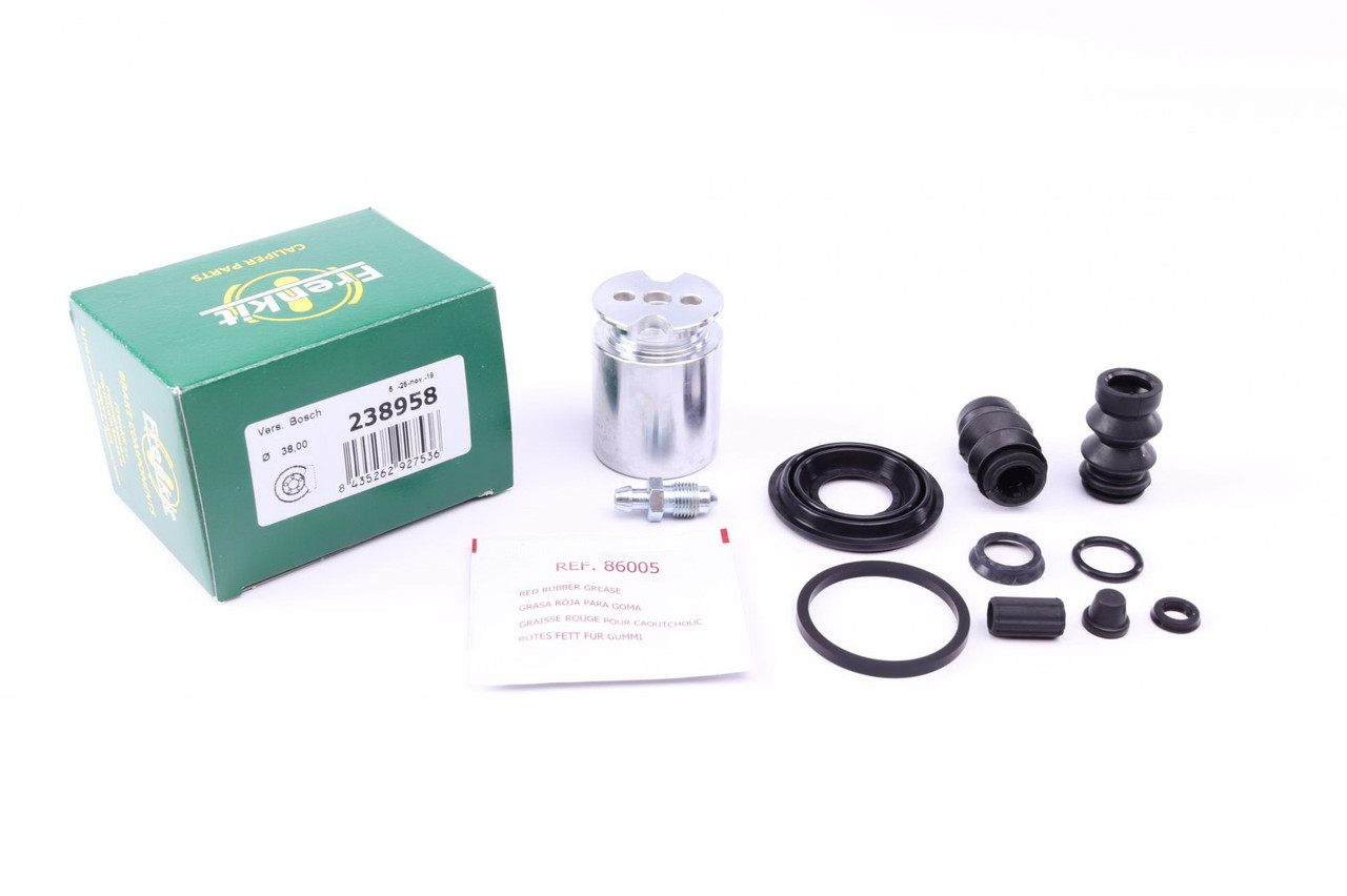 Ремкомплект заднього супорта Citroen C4 / Toyota Avensis 06- (d=38 мм) (Bosch) (+поршень) Frenkit 238958