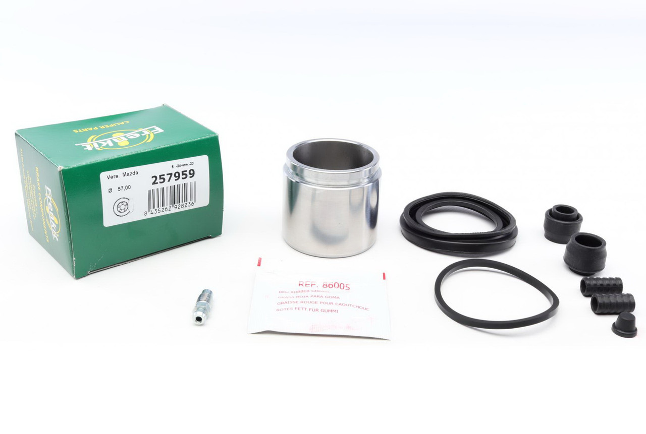 Ремкомплект переднього супорта Mazda 6 07- (d=57 мм) (+поршень) (Mazda) Frenkit 257959