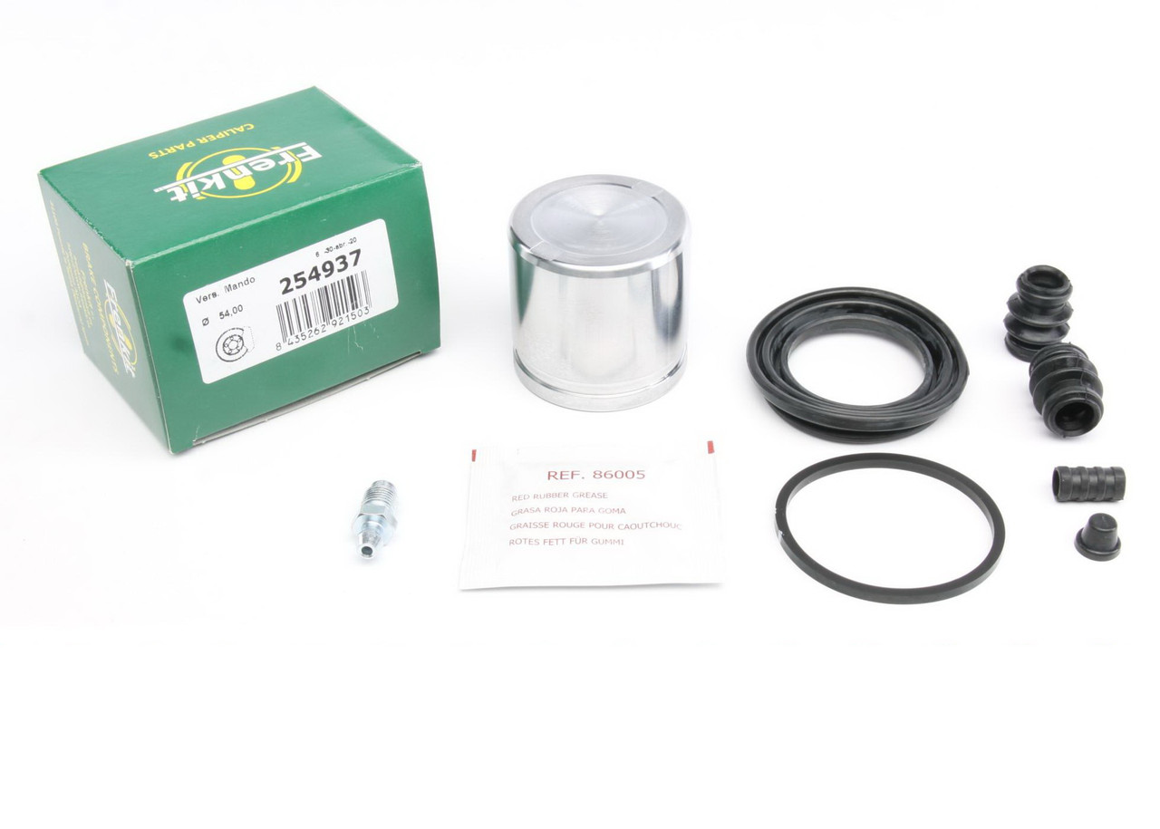 Ремкомплект переднього супорта Hyundai Elantra / Kia Joice 95- (d=54 мм) (+поршень) (Mando) Frenkit 254937