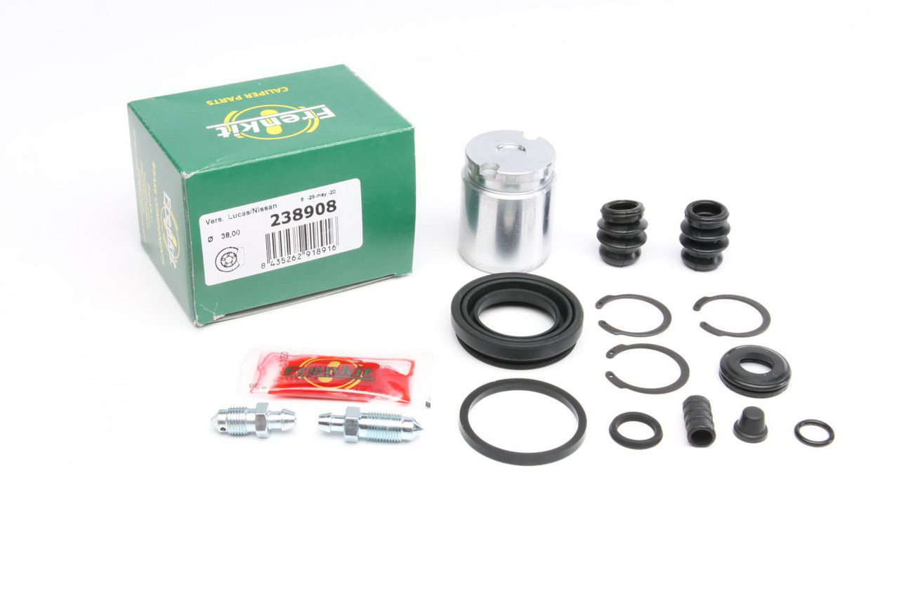 Ремкомплект заднього супорта Nissan Almera / Primera 90-11 (d=38 мм) (+поршень) (Lucas) Frenkit 238908