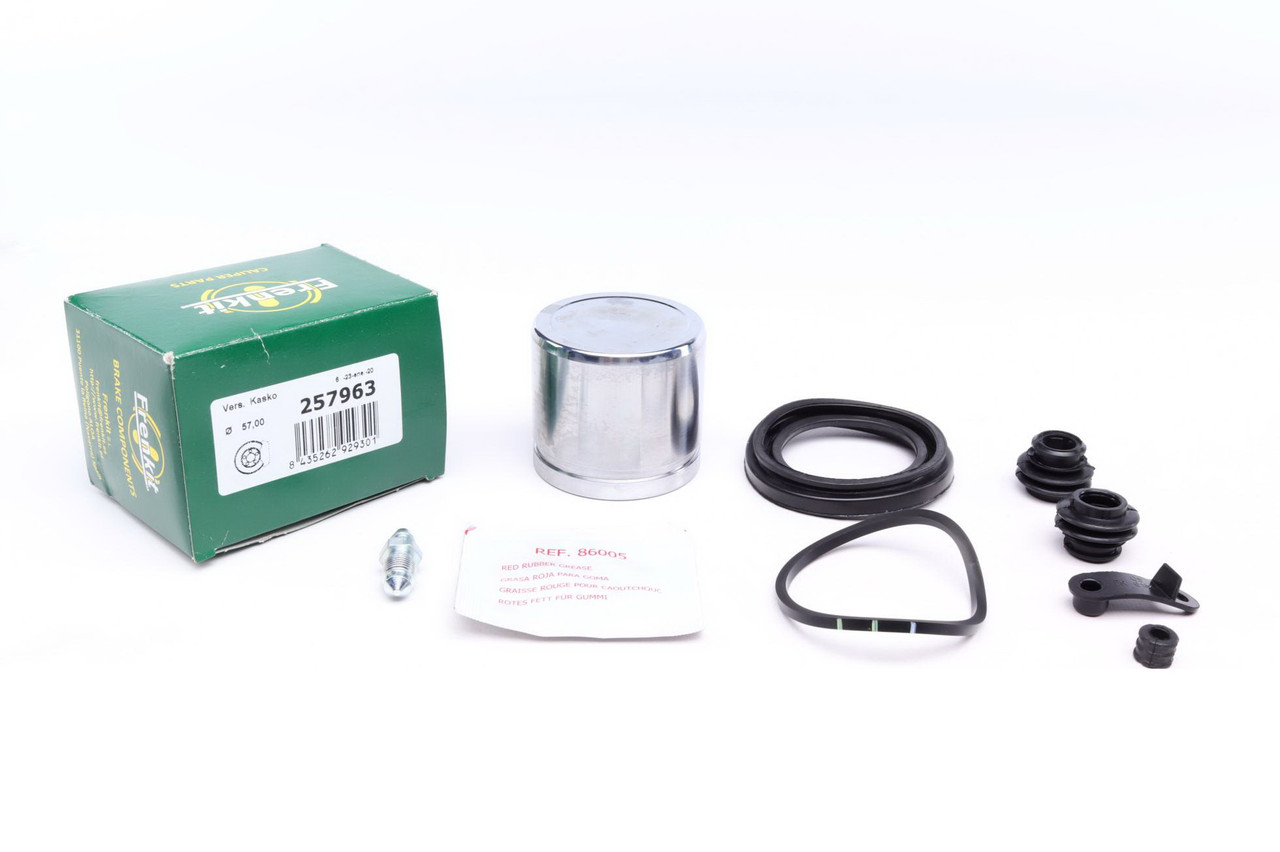 Ремкомплект переднього супорта Kia Ceed 06- (d=57 мм) (+поршень) (Kasco) Frenkit 257963