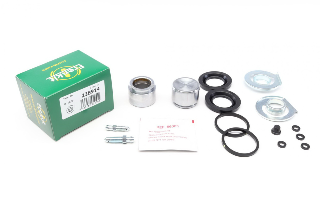 Ремкомплект заднього супорта Mercedes E-class (W124 / W210 / S210) 93-03 (d=38 мм) (+2 поршня) (Ate) Frenkit 238914