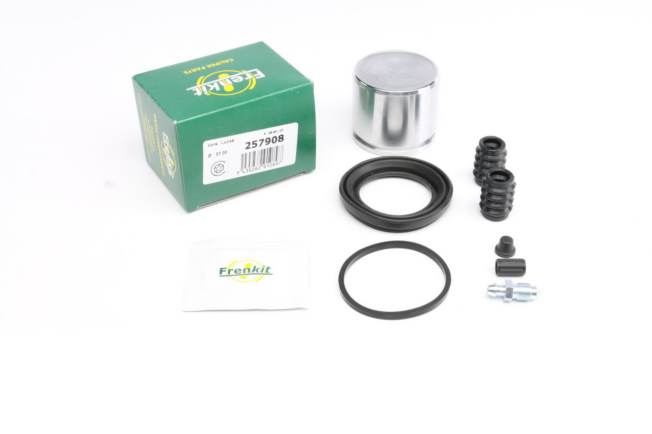 Ремкомплект переднього супорта Nissan Primera 02- (d=57 мм) (+поршень) (Lucas) Frenkit 257908