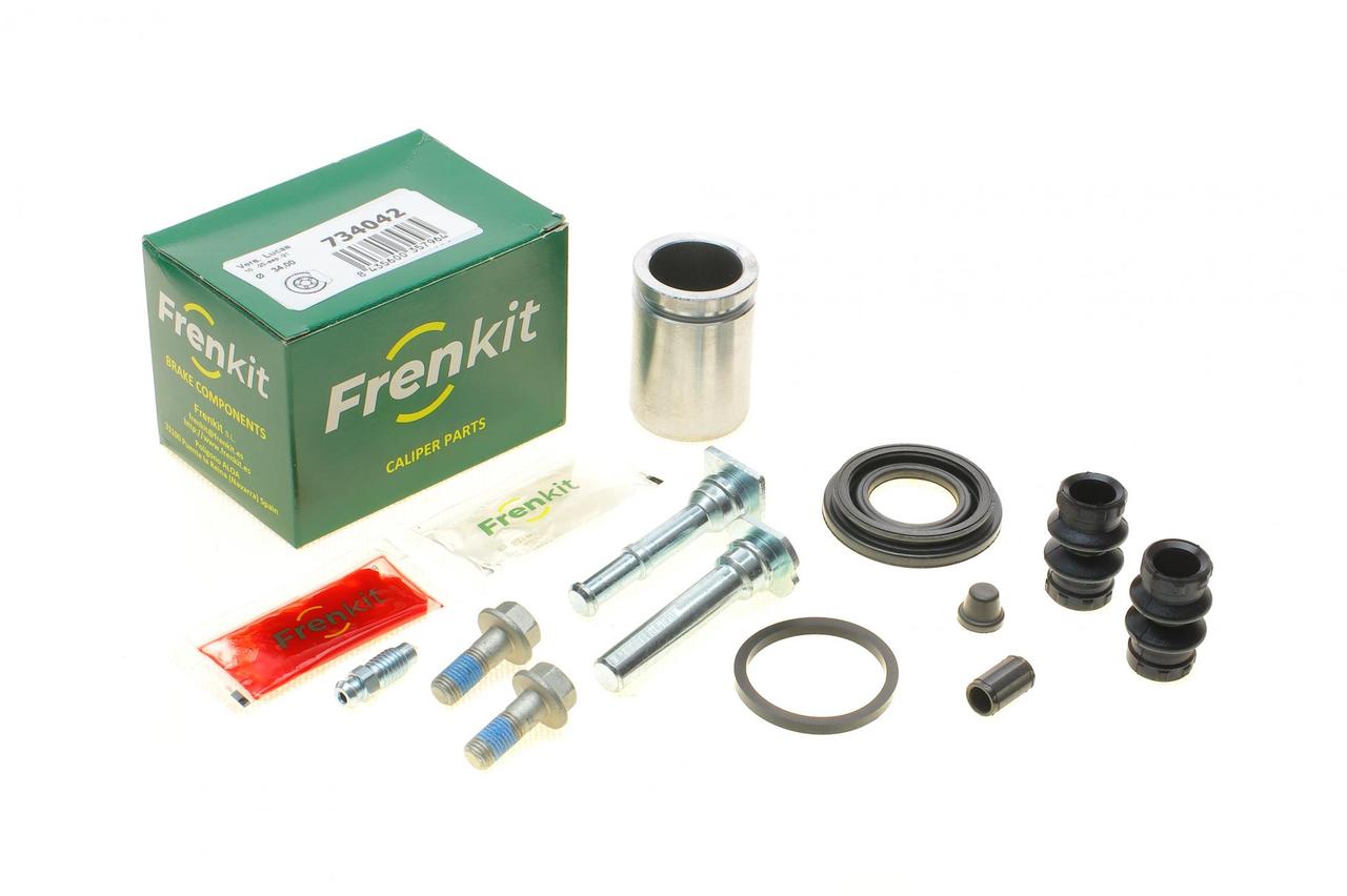 Ремкомплект заднього супорта Toyota Corolla 01-04 (d=34)(+ поршень / направляюча)(Lucas) Frenkit 734042