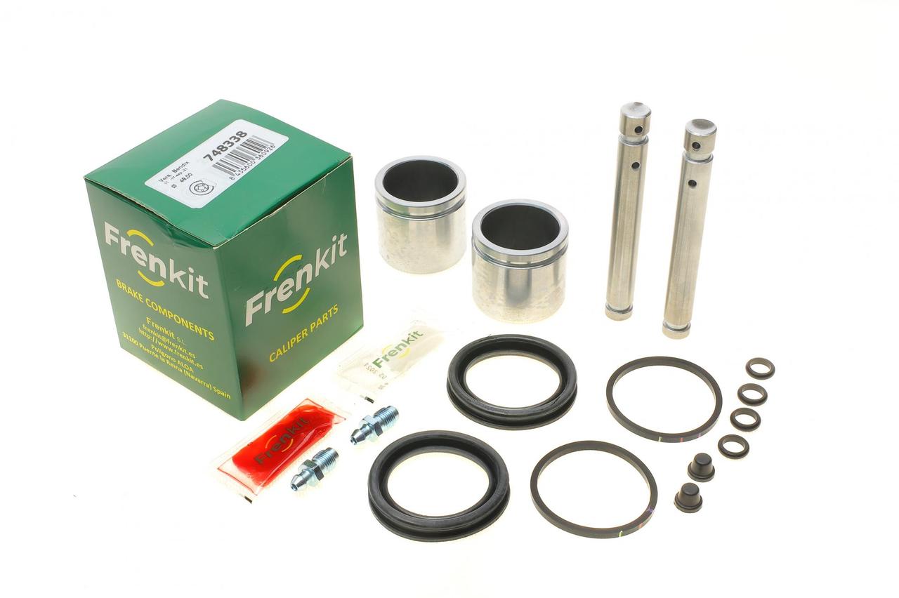 Ремкомплект переднього супорта Mercedes100 (W631) 88-96 (d=48 мм)(Bendix)(+2 поршня / направляюча) SuperKi Frenkit 748338