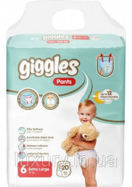 Підгузки-трусики дитячі Giggles 6 XL 15+ кг, 20 шт, фото 1