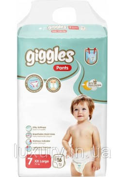 Підгузки-трусики дитячі Giggles 7 ХXL 17+ кг, 16 шт, фото 1