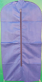 Чохол синій 60*120 см для зберігання і упаковки одягу на блискавці флізеліновий