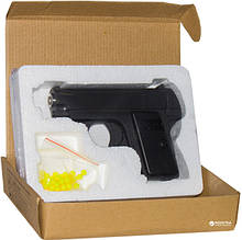 Пістолет іграшковий металевий стріляє круглими пластиковими кулями 6 mm. ZM03