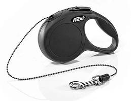 Flexi Рулетка New Classic Cat XS 3м до 8 кг, чорний