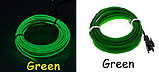 Світлодіодна стрічка RESTEQ зелений провід 5м LED неонове світло з контролером, фото 2