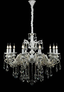 Класична люстра із золотою патиною L11617/10 (WT+GD)