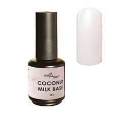 NailApex Coconut milk base молочна камуфлююча база,15 мл.
