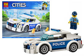 Дитячий конструктор "CITIES" Сіті Автомобіль поліцейського патруля 98 деталей