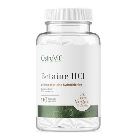 Бетаїн гідрохлорид OstroVit BETAINE HCI 650 мг 90 капсул