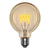 Винтажная филоментная LED лампа VELMAX V-Filament-Amber-G95-Спираль-G 4W E27 2700K 300Lm