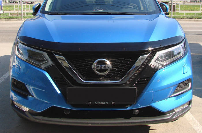 Купить Дефлектор капота (мухобойка) Nissan Qashqai 2018- (ниссан кашкай ...