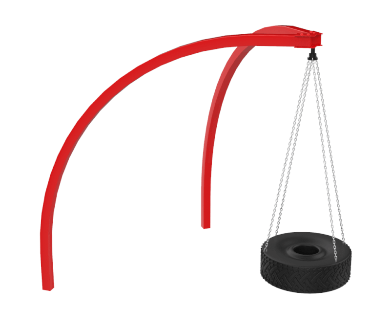 Гойдалки вуличні Ураган стійки металеві сидіння колесо (Kidigo ТМ)