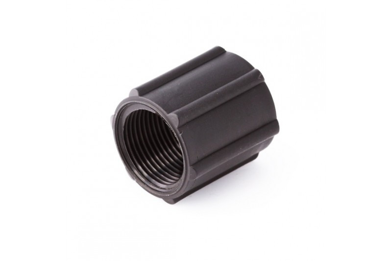 Муфта ПЕ різьбова 3/4"х3/4" для систем водопостачання, фітинги для водопроводу, Presto-PS