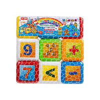Кубики детские маленькие "Математика" 028/6 "Bamsic" 9 штук, в сетке