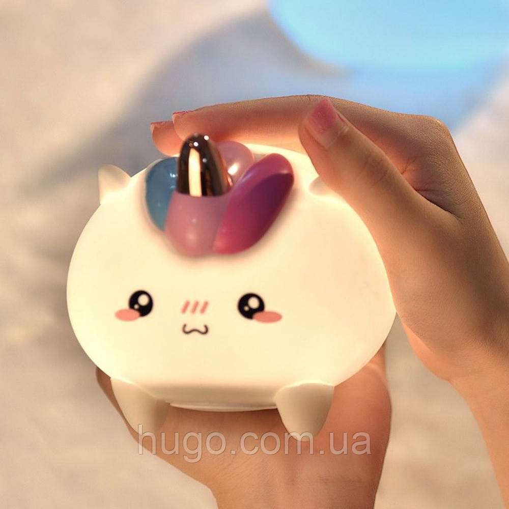 Ночник дитячий Єдиноріг Baby Unicorn лежачий EL-543-5 / Світильник