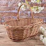 Кошик плетений овальний пасхальний коричневий 1940-1