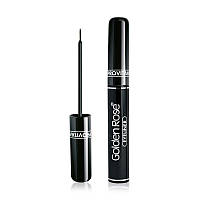 Рідка підводка для очей з м'яким пензликом Golden Rose Volume Black Eyeliner 6.5 мл