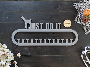 Медальниця, вішалка для медалей, Just do it, карате. (Будь-який текст та вид спорту)