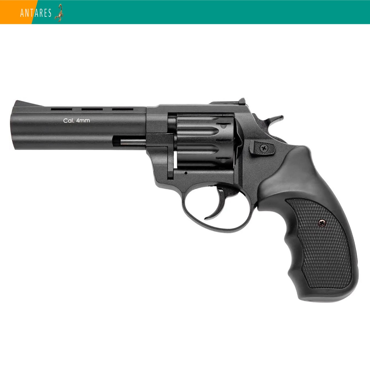 Револьвер під патрон Флобера Stalker 4.5" чорна рукоятка (ST45S) 170 м/с