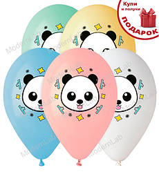 Повітряні кульки "Панда", (33 см) 10 шт