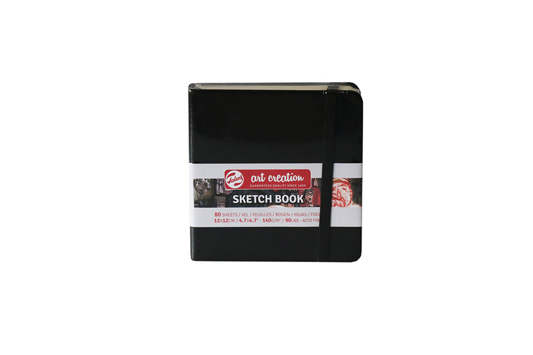 Блокнот для графіки Talens Art Creation 140г/м2, 12*12см, 80л, чорний