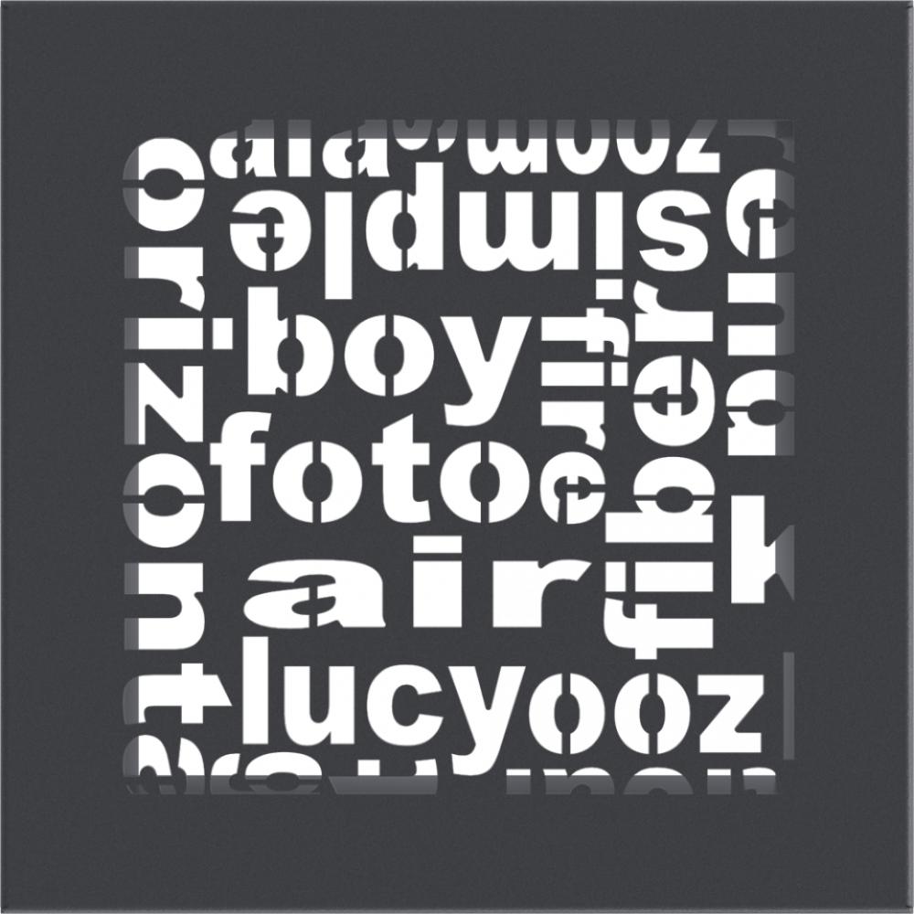 Решітка ABC графітова 17x17