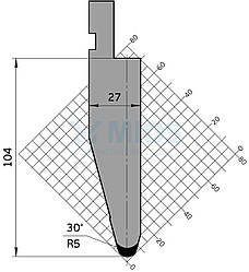 Пуансон P.125.30.C (835мм.)