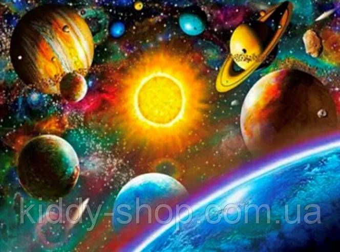 Алмазна вишивка. Картина на підрамнику "Магія космосу" , розмір 40х50см, фото 1