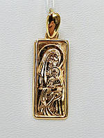 Підвіска - іконка "Ікона Божої Матері Нев'янучий Колір" із золота