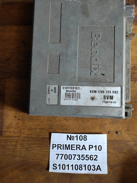 No108 Б/у Блок управління двигуном 7700735562 S101108103A для Nissan Primera P10 1990-1996