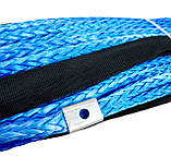 Синтетичний трос (кевларовий) на автомобільну лебідку 18000lbs (8200кг 26м 10мм), фото 5