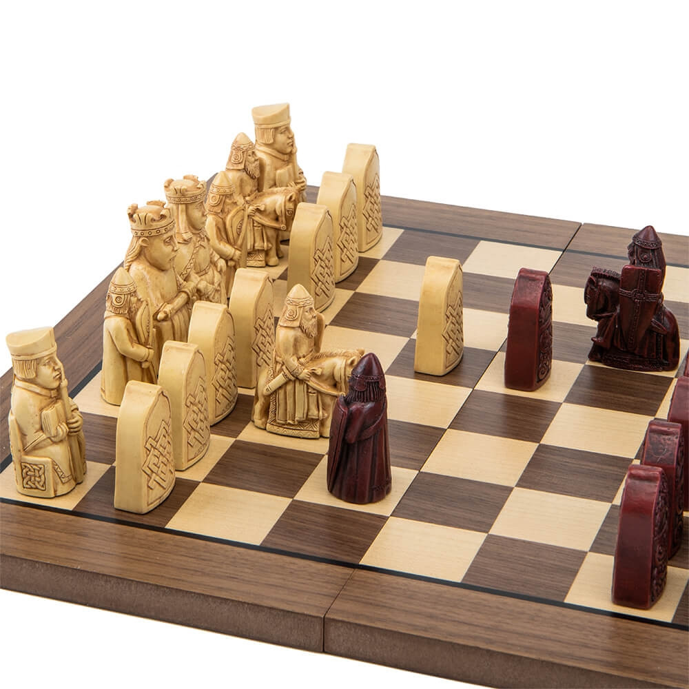Шахи Veronese Шахи з острова Льюїс 32x32 см 77735YA подарункові шахи люїсу міні статуетки фігурки