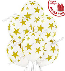 Повітряні кульки "Stars", Ø - 30 см., (5 шт.)
