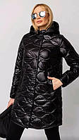 Жіноча демісезонна куртка стьобана чорний арт 272
