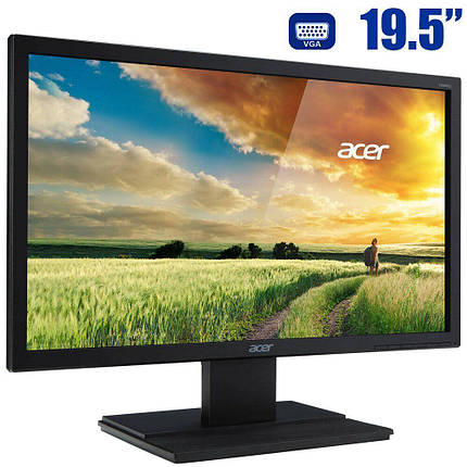 Монітор Acer V206HQL/ 19.5" (1600x900) TN/VGA, DVI, фото 2