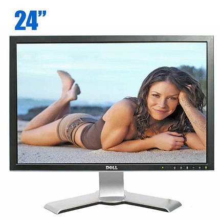 Монітор Б-клас Dell 2407WFPb / 24" (1920x1200) TN / DVI, VGA, S-Video, композитний, компонентний, USB / Card, фото 2