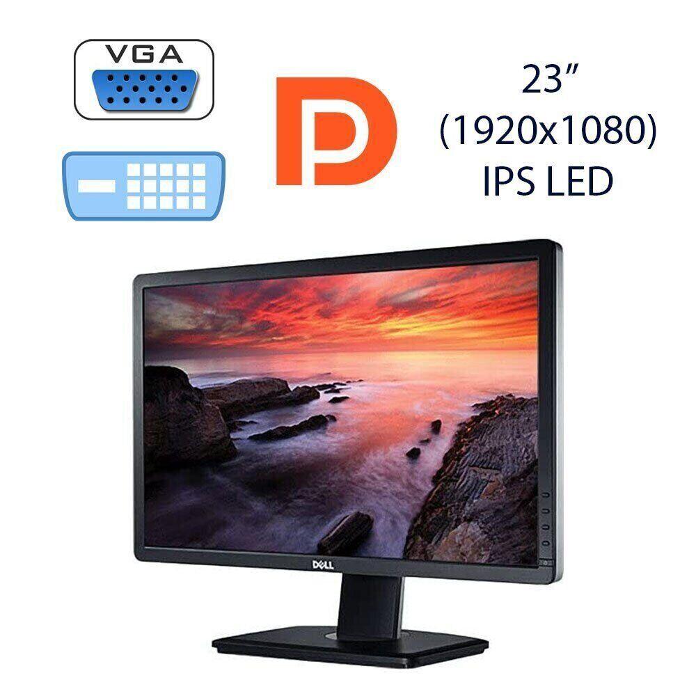 Монитор Dell UltraSharp U2312HMt / 23" (1920x1080) IPS / VGA, DVI, DisplayPort, USB