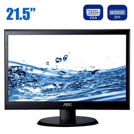 Монітор AOC e2250Swda / 21.5" (1920x1080) TN / DVI, VGA / VESA 75x75 / Вбудовані колонки, фото 2