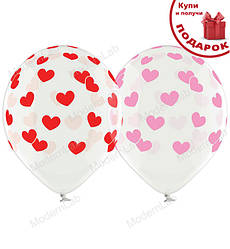 Повітряні кульки "Hearts" (6 шт.), Ø 30 см