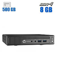 Неттоп HP ProDesk 400 G2 mini USFF/ Core i3-6100U/ 8 GB RAM/ 500 GB HDD/ HD 520