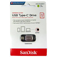 Флешка 32Gb SanDisk Ultra Dual USB / Type-C 150Mb/s