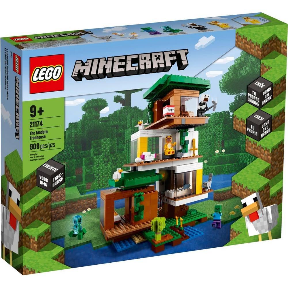 Конструктор LEGO Minecraft Сучасний будиночок на дереві 909 деталей (21174)