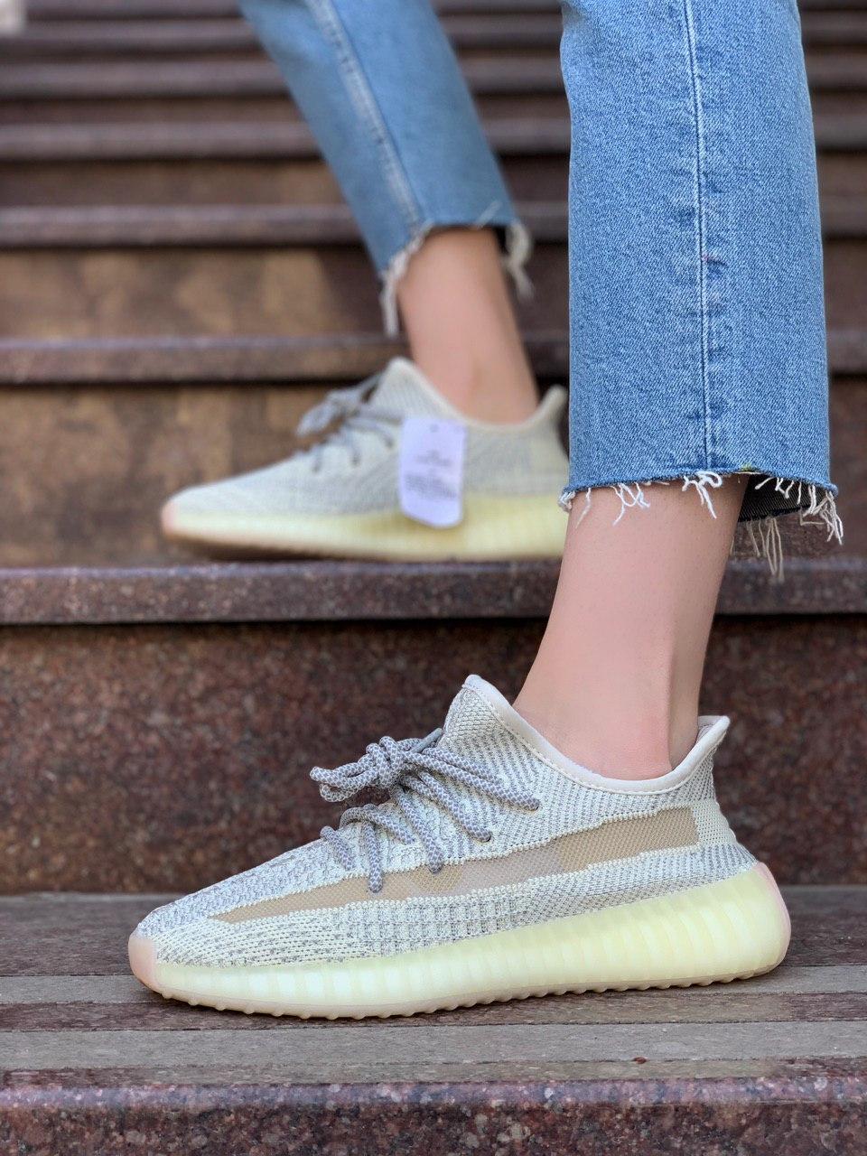 Жіночі кросівки Adidas Yeezy Boost 350 V2 Ludmark Reflective літні легені адідас і буст сітка рефлективн, фото 1