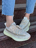 Жіночі кросівки Adidas Yeezy Boost 350 V2 Ludmark Reflective літні легені адідас і буст сітка рефлективн, фото 5